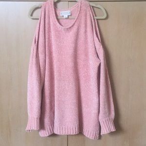 NWOT LONG SLEEVE SWEATER, cold shoulder